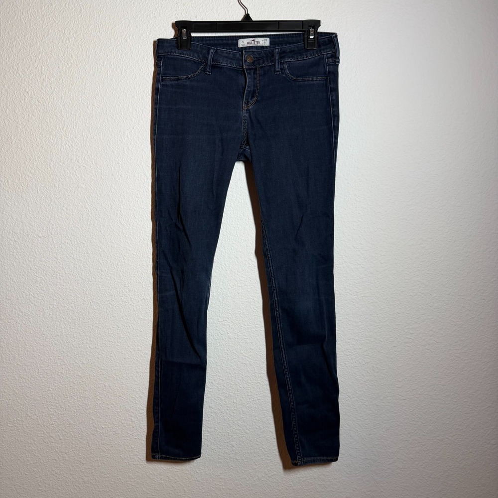 Hollister‎ Skinny Jeans Womens 7L 28x31 Blue Dark Wash Denim Cotton Streetwear